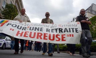 Manifestation contre la réforme des retraites en France, à Rennes, le 10 septembre 2013