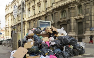Illustration d'un tas de poubelle, ici à Marseille.
