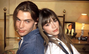Hélène Rollès et Patrick Puydebat sur le tournage de «Hélène et les garçons», en 1994.