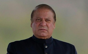 Le Premier ministre pakistanais Nawaz Sharif lors d'un défilé militaire à Islamabad le 23 mars 2016