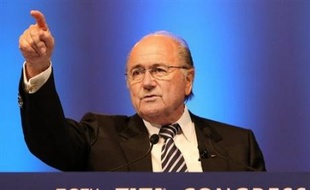 Le président de la FIFA Sepp Blatterlors du 58e congrès, le 30 mai à Sydney