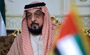 Le président des Emirats arabes unis, Cheikh Khalifa Ben Zayed Al-Nahyane, à Abou Dabi le 15 janvier 2008