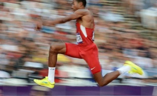 L'Américain Christian Taylor est devenu champion olympique du triple saut avec une marque à 17,81 m, jeudi à Londres.