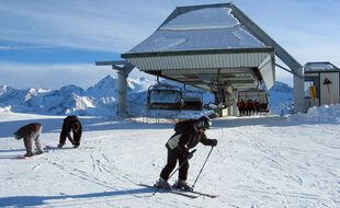 Illustration d'une station de ski.