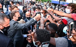 Emmanuel Macron, le 8 juin 2021, à Valence dans la Drôme