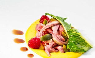 Le canard de Challand, signé Pierre Gagnaire.