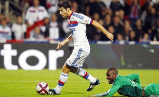 Le meneur de jeu de l'OL Yoann Gourcuff, le 29 octobre 2011, contre Saint-Etienne.