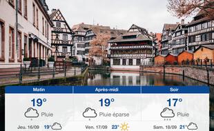 Météo Strasbourg: Prévisions du mercredi 15 septembre 2021