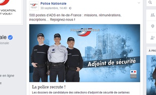 La campagne de recrutement lancée par la police nationale sur Facebook a été trollée.