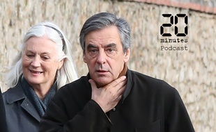 François et Penelope Fillon, à Sablé sur Sarthe le 15 février 2020