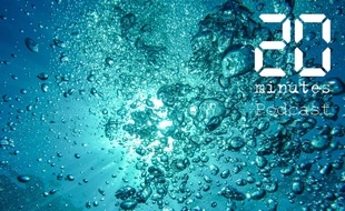 Illustration de bulles d'air sous l'eau