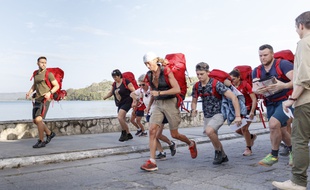 Course des candidats de Pékin Express dans l'épisode 2 de la saison 12