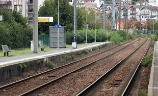 Les quais de la gare de Saint Jean de Luz le 18 octobre 2019.