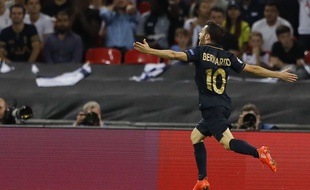 Bernardo Silva a marqué le premier but pour l'AS Monaco contre Tottenham