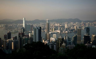 La ville de Hong Kong, en Chine, le 4 août 2015