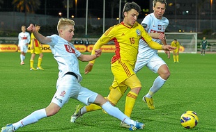 Furman (à gauche) lors d'un Pologne-Roumanie amical, le 2 février 2013.