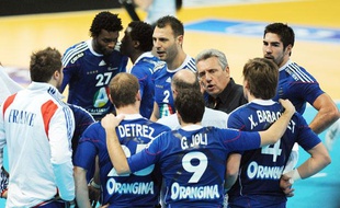 L'équipe de France de handball face à la Norvège, le 10 janvier 2011