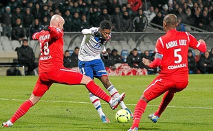 Rencontre entre Lyon et Nancy (ligue 1) le 12 décembre 2012.