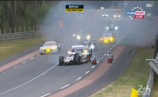 Loïc Duval a été percuté par une voiture beaucoup plus longue.