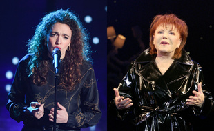 Dans la saison 10 de The Voice, Clara Polaire a repris Les Bleus, chanson écrite par Serge Gainsbourg et interprétée notamment par Régine (à droite, en 2004).